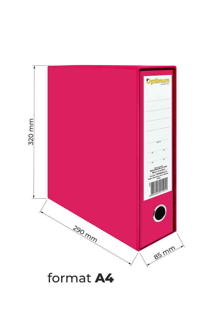pink pink registrator pink a4